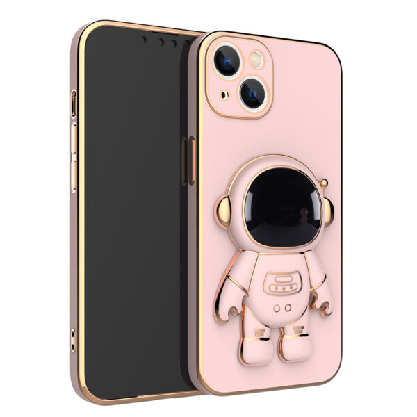 Self-contained Lens Film Mobile Phone Case Electroplating Bracket Protective Cover - Image 2