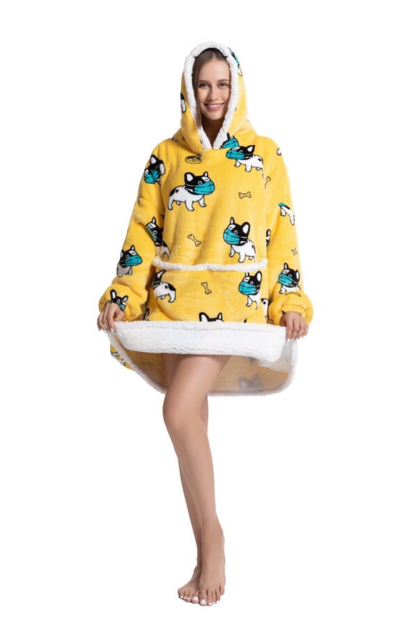 Hooded Pajamas TV Blankets Outdoor Warm Clothing - Image 5