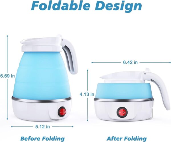 Foldable Electric Kettle – Mini Travel & Camping Water Boiler with Detachable Power Cord - Image 6