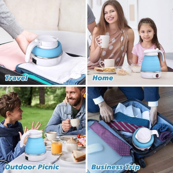 Foldable Electric Kettle – Mini Travel & Camping Water Boiler with Detachable Power Cord - Image 5