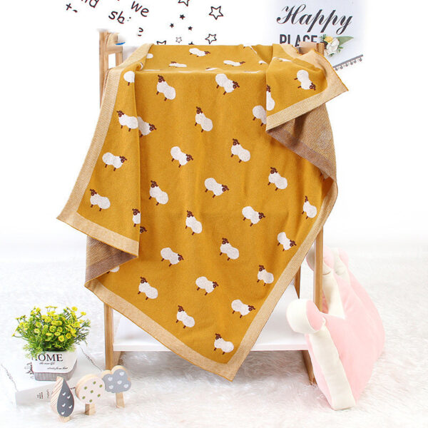 Baby Blanket Knitted Lamb Hug Blanket - Image 7