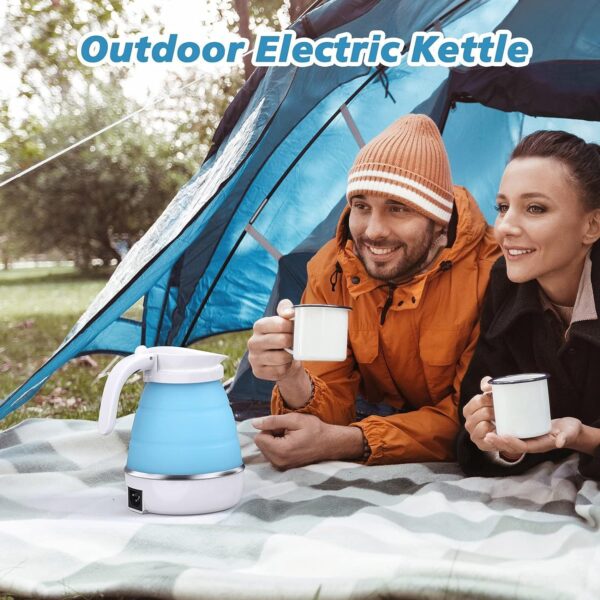 Foldable Electric Kettle – Mini Travel & Camping Water Boiler with Detachable Power Cord - Image 2