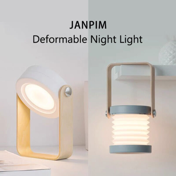 Foldable Touch Dimmable Reading LED Night Light Portable Lantern Lamp USB Rechargeable For Home Decor - Image 9