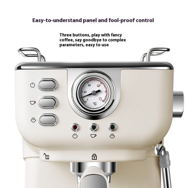 Italian Semi-automatic Household High-pressure Concentrated Steam Coffee Machine - Image 6