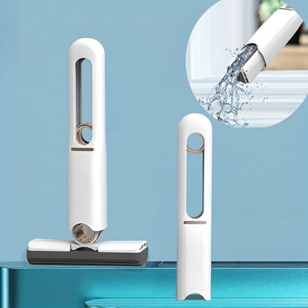 New Portable Self-Squeeze Mini Mop, Absorbent and Multifunctional Hand-Free Cleaning Tool for Desk, Window, Glass, Kitchen, Car, and Home. - Image 3