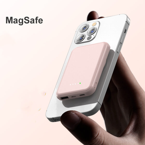 Mini Fast Charging Magnetic Wireless Power Bank 5000 MAh Portable - Image 7